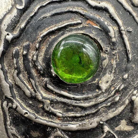 Vintage Sven Lindström Wall Hanging Owl Glass Eyes Studio Viken Sweden 1970s - Picture 5 of 9